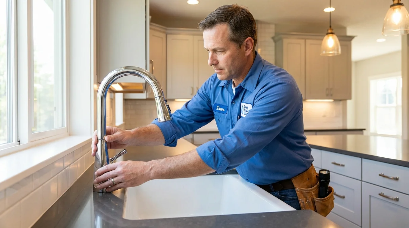 Kitchen faucet installation by Johns Plumbing LLC in Parowan